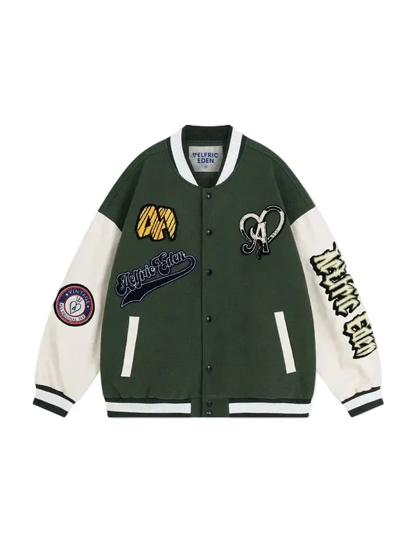 8586 Green Varsity Jacket