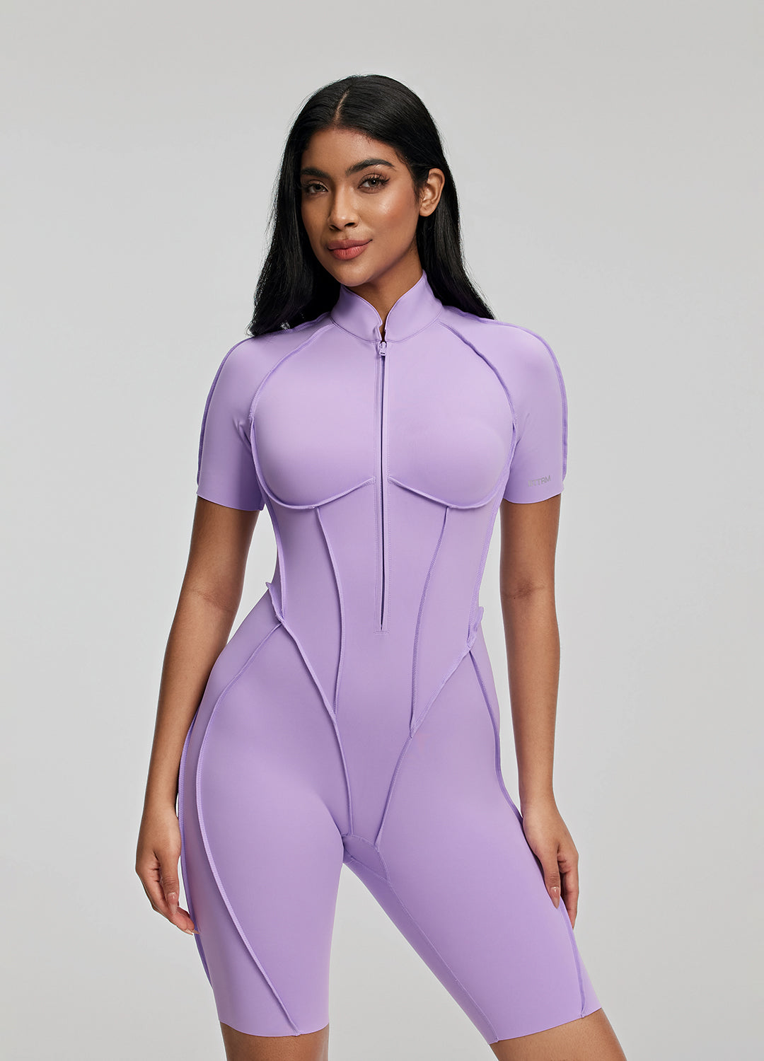 BetterMe Purple Short Sculpted Catsuit