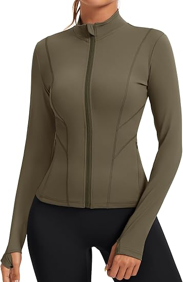 Brown Athleisure Jacket