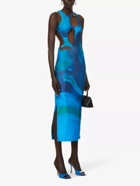 Farai Kekeo Graphic Print Midi Dress